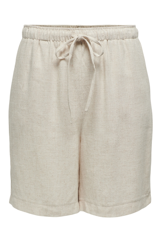 ONLSIESTA MW PULL-UP LIN BL SHORTS 15333032 Moonbeam